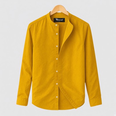 Long Sleeve Band Collar Shirt_Kathali