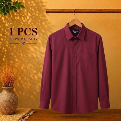 Premium Quality Formal Shirt Maroon