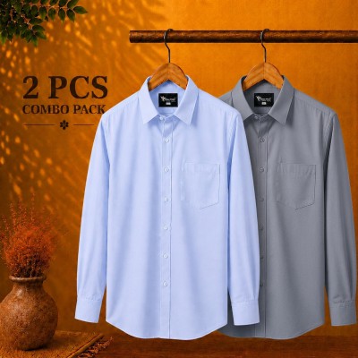 Premium Quality Formal Shirt Sky Blue, Ash