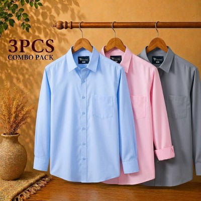 Premium Quality Formal Shirt Sky Blue ,Ash & Pink
