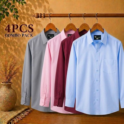 Premium Quality Formal Shirt Sky Blue ,Pink ,Ash & Maroon