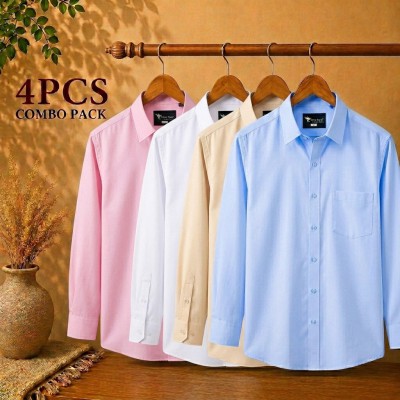 Premium Quality Formal Shirt Sky Blue ,Cream,White & Pink