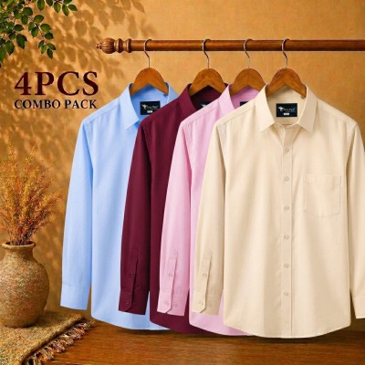 Premium Quality Formal Shirt Sky Blue, Maroon ,Pink & Cream