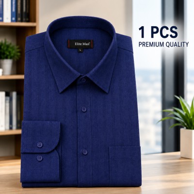 Premium Cotton Formal Shirt Navy Blue